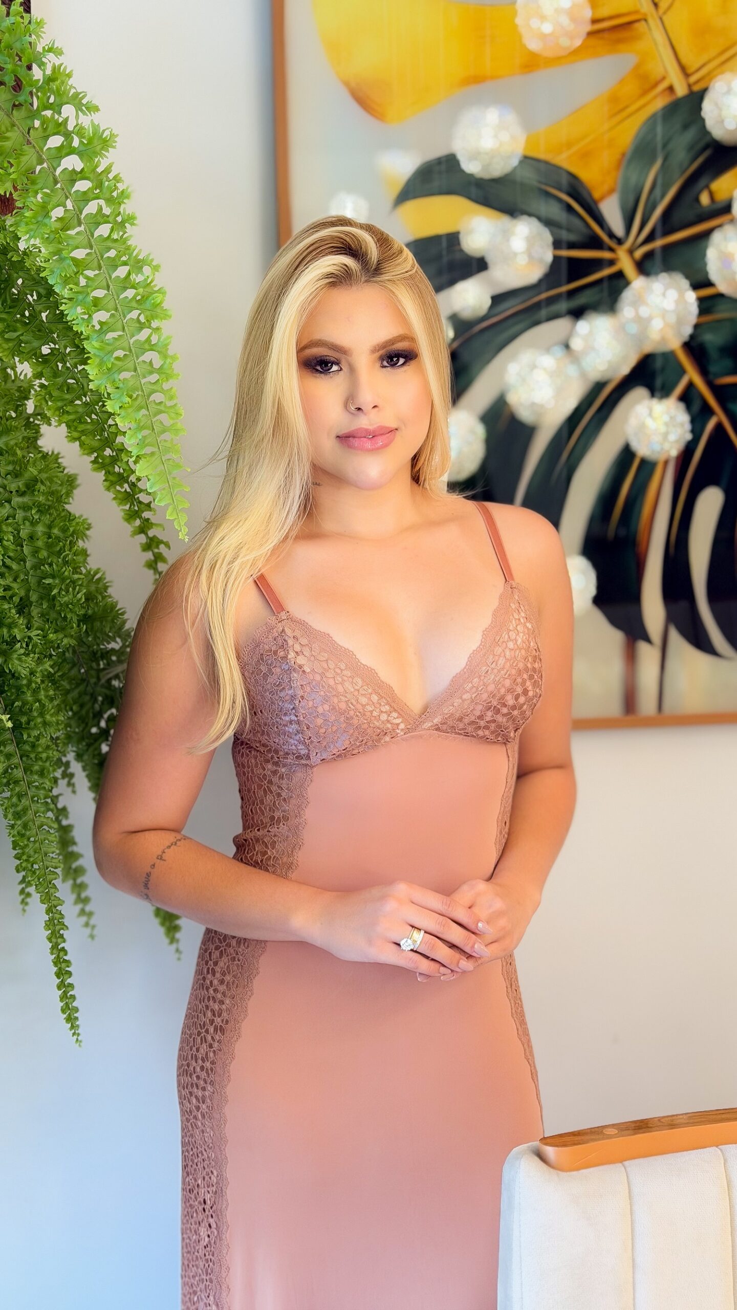 Camisola Rebeca Longa Poliamida Night - Imagem 4